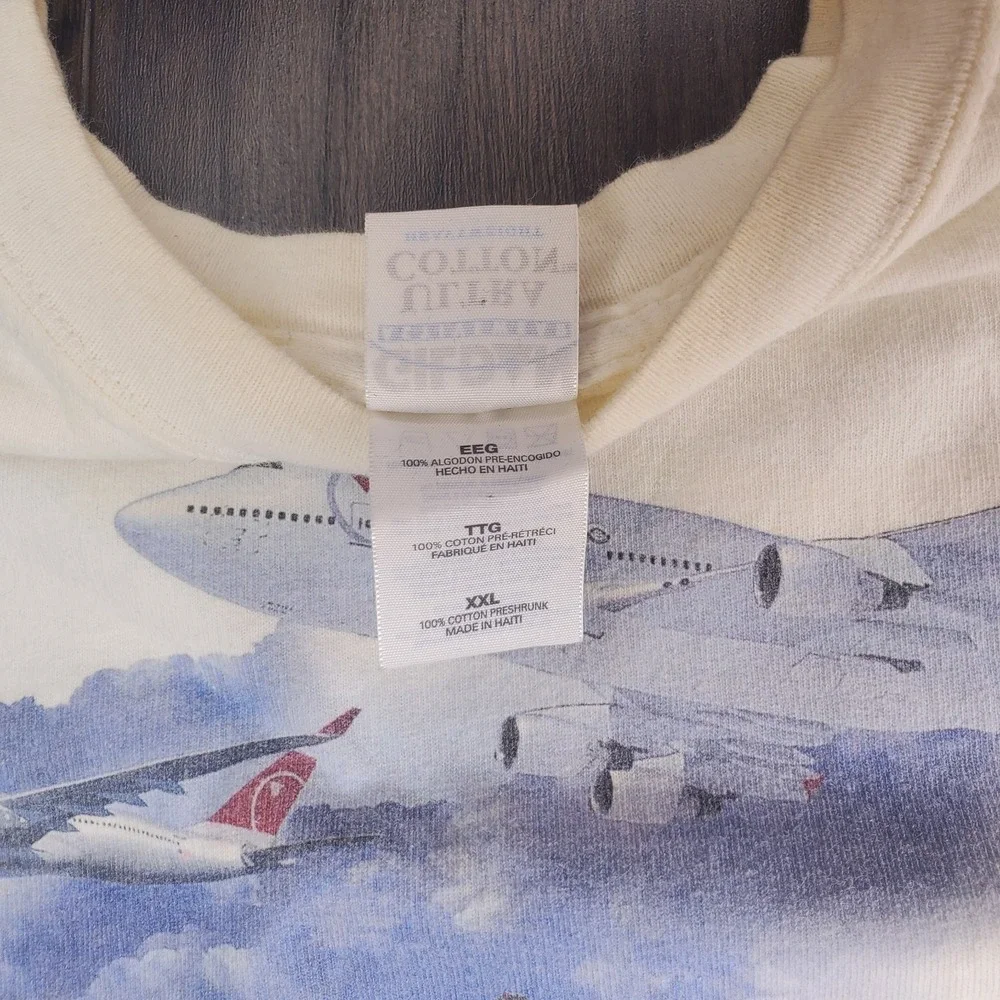 Vintage Northwest Airlines Gildan Heavyweight T-Shirt Size 2XL